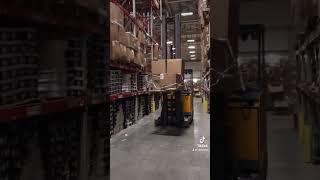 jungheinrich depo forklift lojistik reachtruck orijinal sound [upl. by Brandwein764]