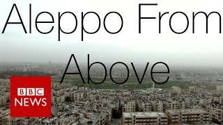 Syria conflict  Drone reveals extent of Aleppos destruction  BBC News [upl. by Ori]