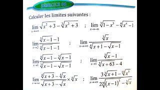 Limite et continuité 2 bac SM Ex 88 page 63 Almoufid [upl. by Ahsetel754]