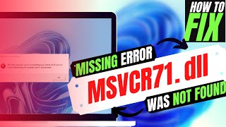 How to Fix MSVCR71dll Missing ❌ was Not Found Error 💻 Windows 10\11\7 💻 3264Bit 🛠 3 Fixes [upl. by Susanna]