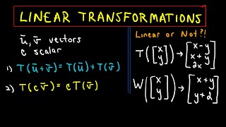 Linear Transformations  Example 1 Part 1 of 2 [upl. by Ainniz]