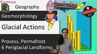 Glacial Action Process Permafrost amp 6 Periglacial Landforms Examrace  Dr Manishika [upl. by Gaspard]