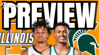 Illinois vs Michigan State Preview and Prediction [upl. by Enyledam750]