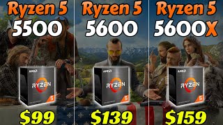 AMD Ryzen 5 5500 vs 5600 vs 5600X  Which CPU is Better value for Money [upl. by Limak]