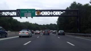 Long Island Expressway Interstate 495 Exits 45 to 39 westbound [upl. by Aillemac]