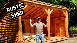 Building a Lean To Shed Addition  Start to Finish  DIY Off Grid [upl. by Oeniri]