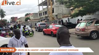 Décès de Dj Arafat  Les motards lui rendent hommage [upl. by Akina]