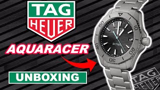 TAG Heuer Aquaracer Professional 200 Solargraph WBP1180BF0000 Unboxing [upl. by Carboni787]