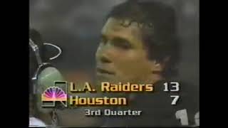 NFL 1984 090284 Los Angeles Raiders vs Houston Oilers 1984 2nd Half [upl. by Uot]