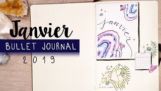 PLAN WITH ME  Bullet journal JANVIER cristaux [upl. by Anayaran]