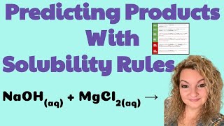 Predicting Products with Solubility Rules Made Easy  Practice Problems How to Use Solubility Rules [upl. by Enehs]