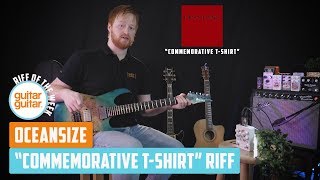 How to play the quotCommemorative TShirtquot Riff by OCEANSIZE  RIFF OF THE WEEK [upl. by Ijar]