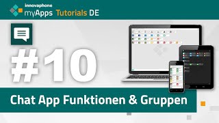 10 myApps Tutorial — Chat App Funktionen und Gruppen 13rX 14rX  DE [upl. by Aleel]