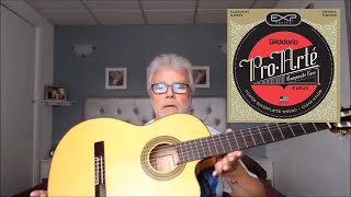 DAddario ProArte EXP45 Classical Guitar Strings Review  Jose Gomez C320580CEQ Flamenco Guitar [upl. by Vod418]