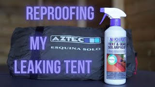 Reproofing My Tent With NIKWAX Tent amp Gear Solarproof [upl. by Corie472]