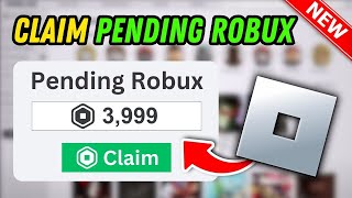 How To Claim Pending Robux 2024  simple way [upl. by Toby954]