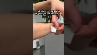 “fake tattoos aren’t as good as real tattoos🤣” [upl. by Rockey659]