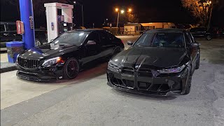 2022 BMW M3 Competition Bolt Ons E85 vs 2017 Mercedes C63 AMG Pure 1000 Turbos E50 [upl. by Leoine271]