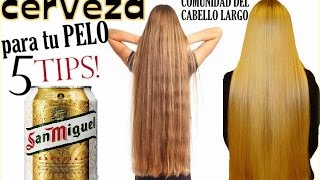 CERVEZA PARA TU PELO 5 TIPS ¡Beneficios y usos para el cabello [upl. by Nivar514]