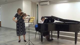 Schumann Sonata in Am 2nd mov Devorina Gamalova and Tatyana Gigova [upl. by Nema]