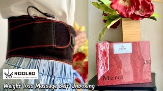 Roolso Weight loss Massage Belt Unboxing [upl. by Yrelle]