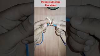 Proper Joint of Electric Wire new wier connection youtubeshorts youtube viral [upl. by Zawde]