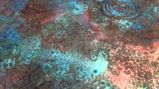 How To Paint A Starburst Salted Mixed Media Panel [upl. by Yorgo]