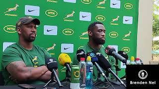 SPRINGBOKS Manie Libbok is my General  Siya Kolisi [upl. by Alyam44]