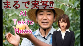 【まるで実写】AIにニュース作ってもらったら、謎の地下施設ができた【AI Tekito News】 [upl. by Nyladam]