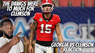 Reaction To 1 Georgia vs 14 Clemson  Full Game Highlights  2024 College Football Highlights [upl. by Reta]