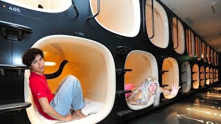 Last To Leave Capsule Hotel Wins 100000 [upl. by Anemaj]