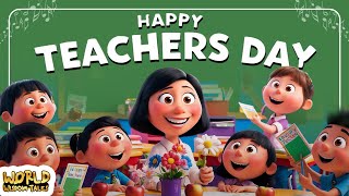 Happy Teachers Day Song Hindi  Happy Teachers Day  Happy Teachers Day song 2024  Kids Song [upl. by Zsazsa]