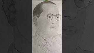 DR BR AMBEDKAR portrait  pencil sketch  drawing shorts viral portrait art drawing [upl. by Aynom]