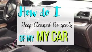 How I clean my car seats using the Hoover Spotless Cleaner [upl. by Olumor]