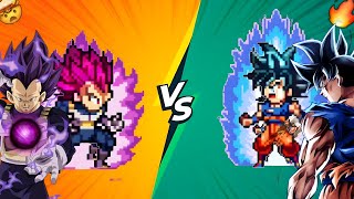 MUI GOKU VS VEGETA UI  Power Warrior  CPU vs CPU [upl. by Hardigg]