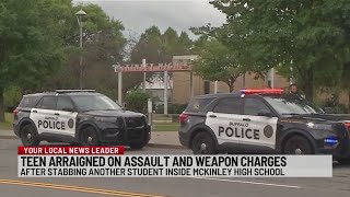 15yearold arraigned in connection with McKinley High School stabbing [upl. by Courcy]