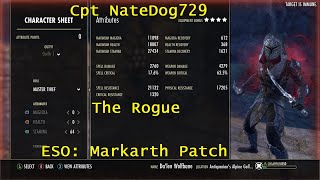 ESO Stamina Nightblade Build PVE The Rogue Markarth Patch [upl. by Ier95]