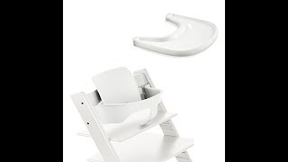 Stokke Tripp Trapp Baby Set White amp Tripp Trapp Tray White [upl. by Sandor]