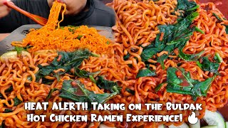 Buldak Hot 🌶️ 🔥 Chicken Ramen Noodles Mukbang with More Chilies l BIG BITES l FOOD VIDEOS [upl. by Camilla]