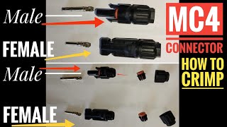 MC4 CONNECTOR  How to Crimp an MC4 Connector [upl. by Witt]