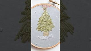 Christmas tree Embroidery  Hand Embroidery [upl. by Rumpf]