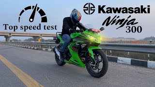 2024 Kawasaki Ninja 300 E20 Top Speed Test amp Ride Review  OMG 😱 kawasakiKawasakiMotorsEU [upl. by Olmstead450]