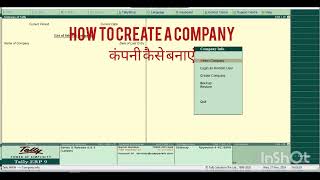 How to create company in tally erp9 and tally prime [upl. by Lekcim835]