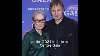 Liam Neeson Honors Meryl Streep at Irish Arts Center Gala 2024 🎭🍀merylstreep LiamNeeson [upl. by Olaf636]