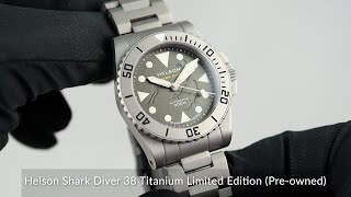 Helson Shark Diver 38 Titanium Limited Edition Preowned [upl. by Rehtaef]