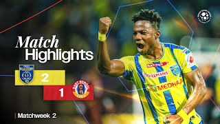 Match Highlights  Kerala Blasters FC 21 East Bengal FC  MW 2  ISL 202425 [upl. by Johanna995]