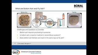 Bottom Ash for Use as a Pozzolan in Concrete [upl. by Ardnalac]