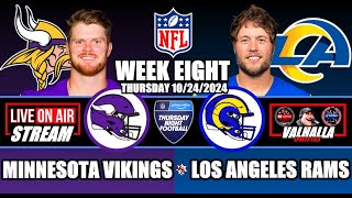 Minnesota Vikings VS Los Angeles Rams Week 8 Live Stream Watch Party [upl. by Mortimer]