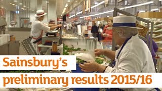 J Sainsbury plc Preliminary Results 201516 an interview with CEO Mike Coupe  Sainsburys [upl. by Eitak]