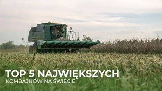 🚜 TOP 5 największych KOMBAJNÓW na ŚWIECIE  TOP na czasie  Rolnik Na Czasie [upl. by Shapiro]